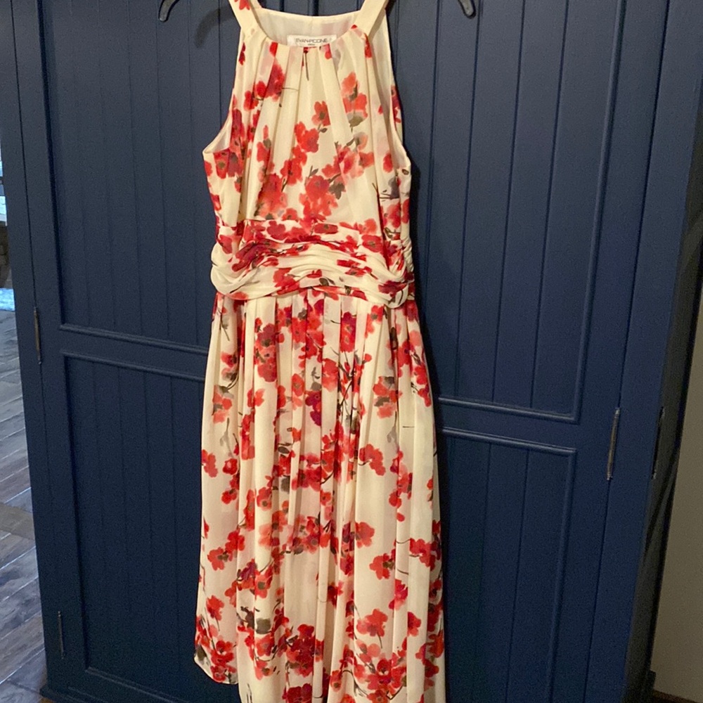 Gorgeous dress, lines, shirred waist!